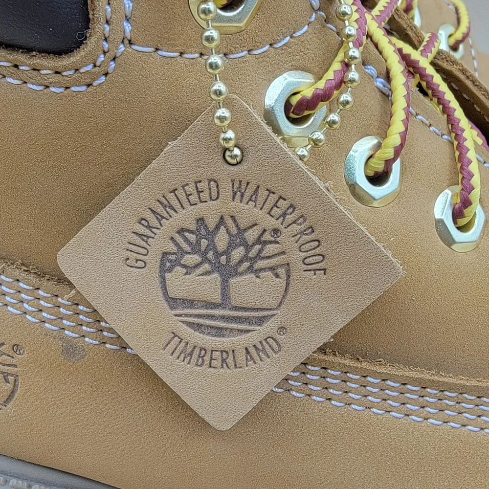 Timberland Premium 6 Inch Waterproof Wheat Boots Youth Kids Size 3 M New W/Box
